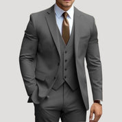 Men’s slim fit three piece wedding suit