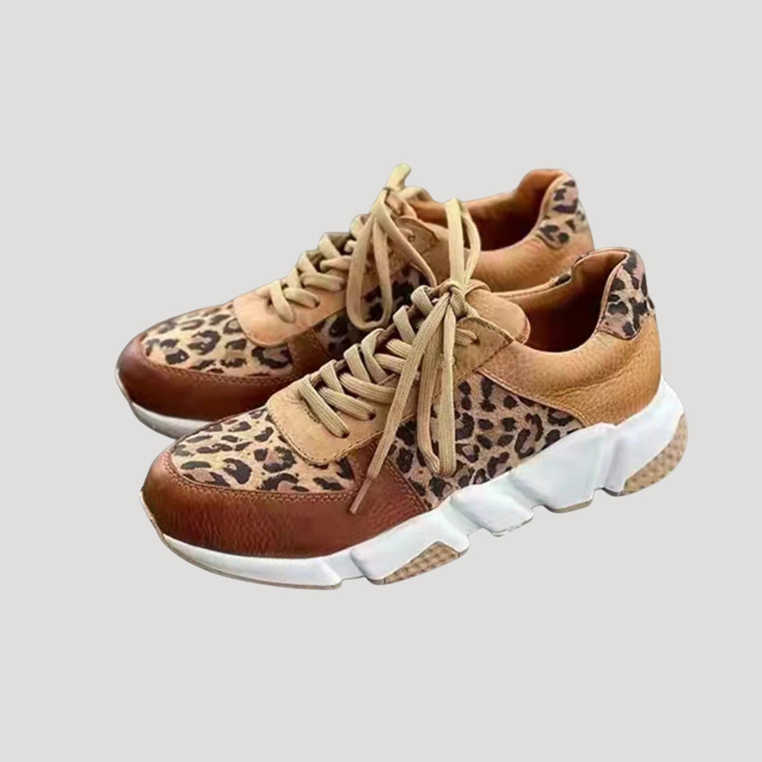 Women’s spring animal print trainers