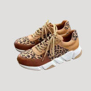 Women’s spring animal print trainers
