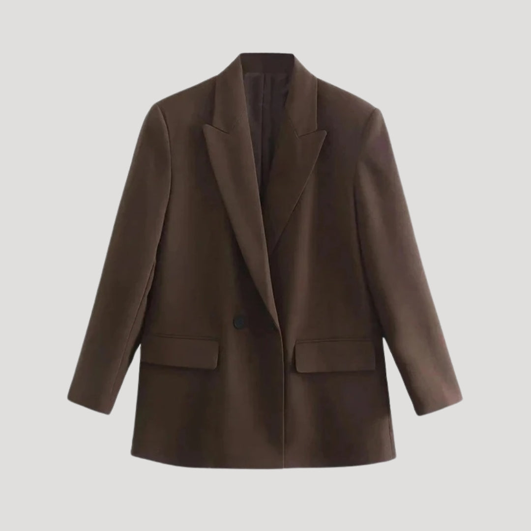 Women tailored double-breasted blazer