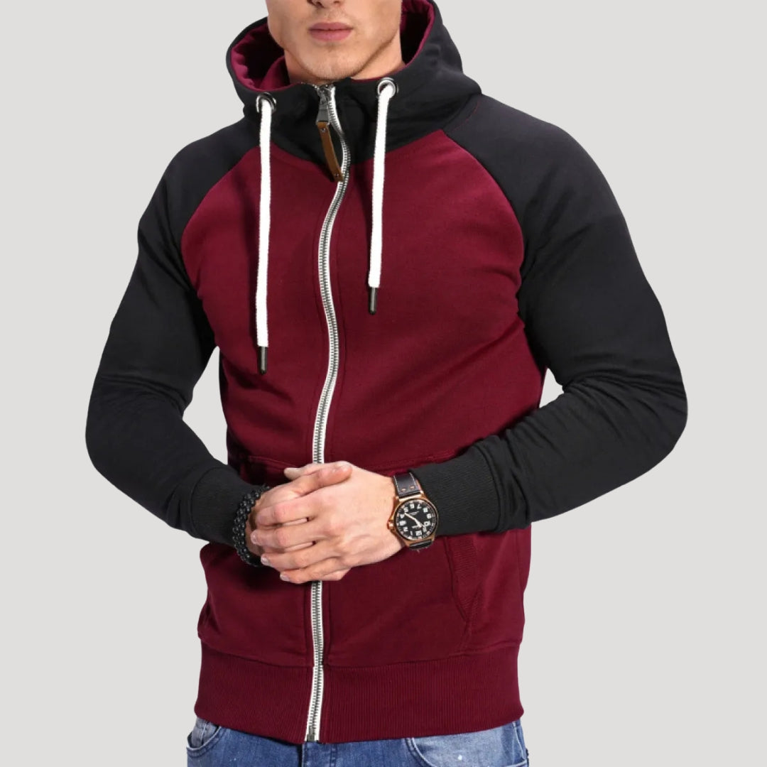Men’s zip up hooded sweatshirt full zip hoodie