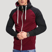 Men’s zip up hooded sweatshirt full zip hoodie