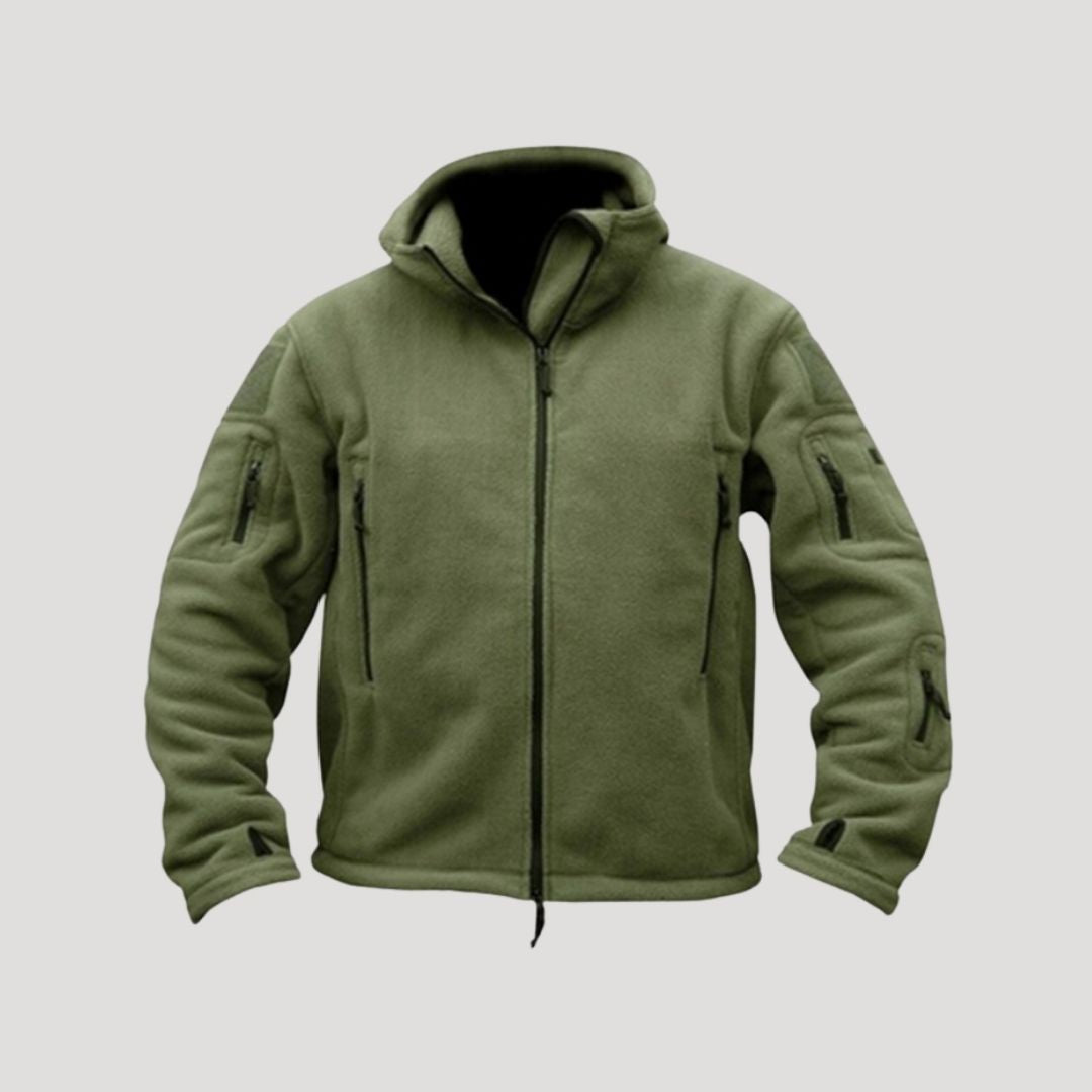 Men’s waterproof fleece zip up winter jacket
