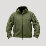 Men’s waterproof fleece zip up winter jacket