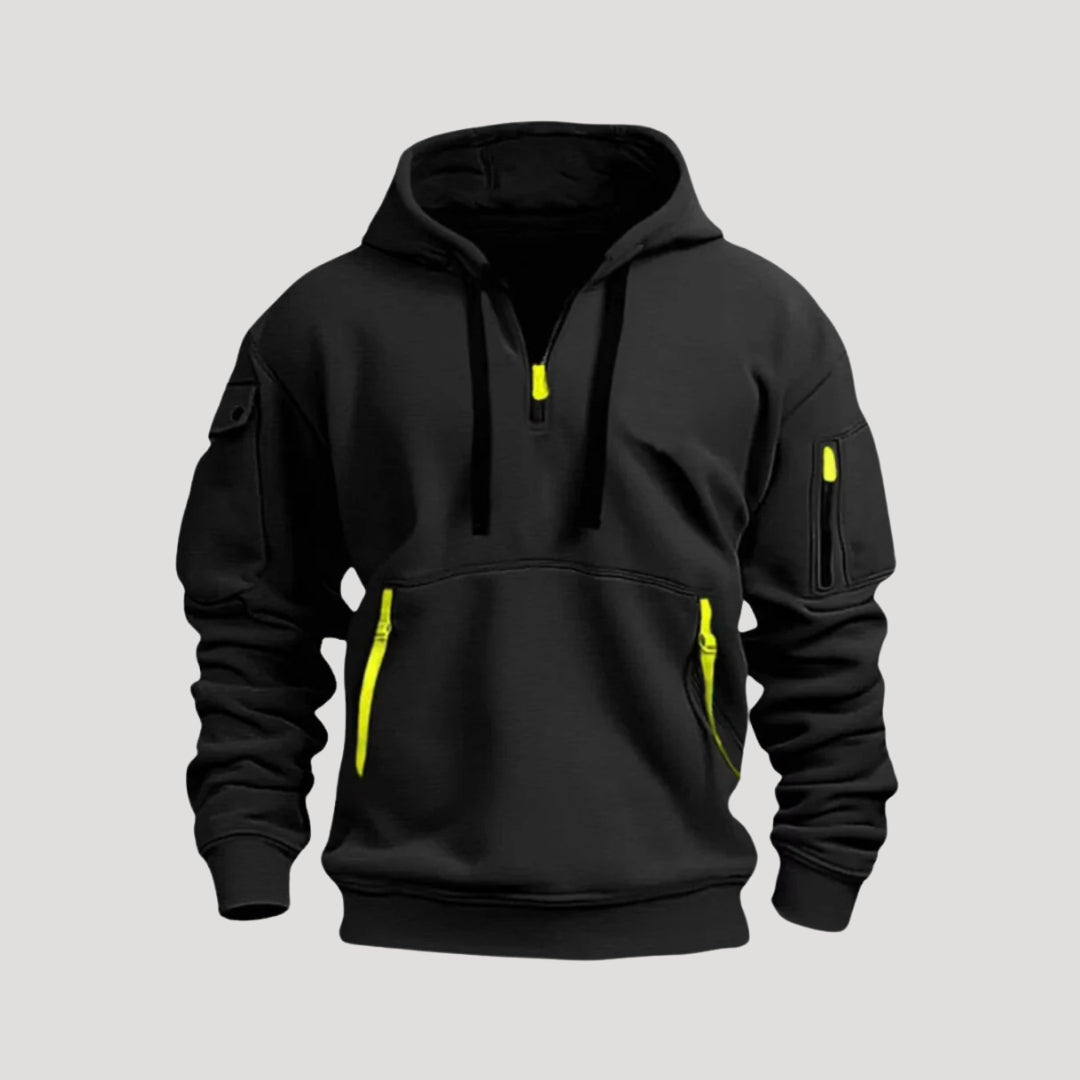 Utility zipper hoodie