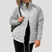 Women’s quilted zip up jacket – padded winter coat