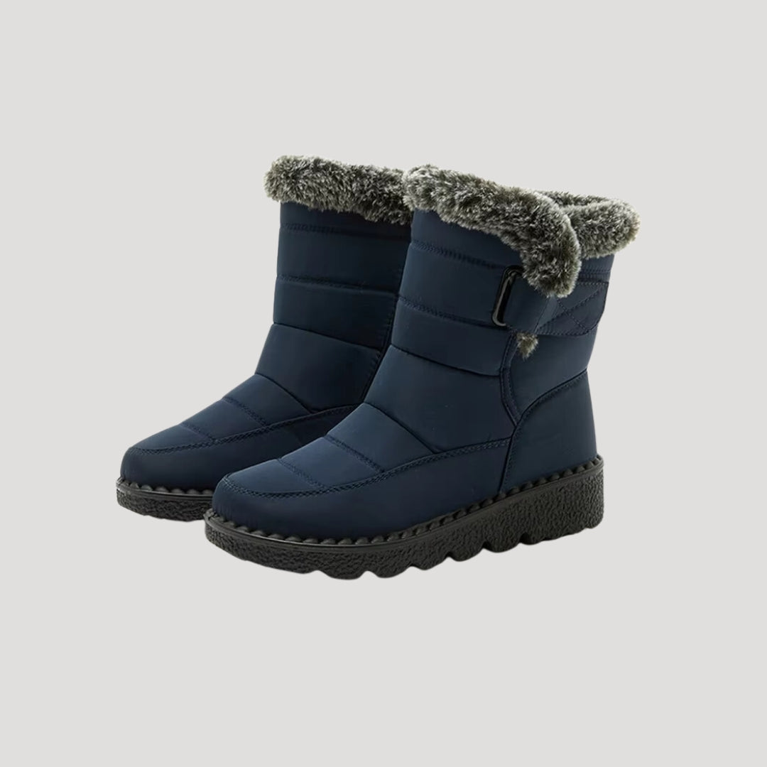 Women’s winter snow boots waterproof fur lined slip on