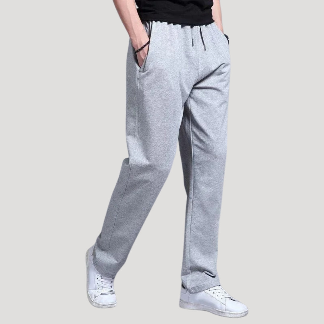 Men soft fleece jogger trousers