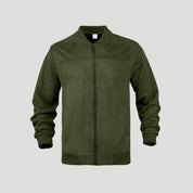 Men’s lightweight suede bomber harrington jacket