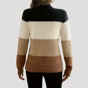 Women’s soft knit jumper lightweight striped pullover