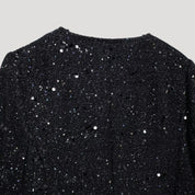 Women sequin cropped cardigan