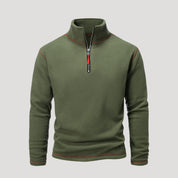 Thermal fleece half-zip pullover