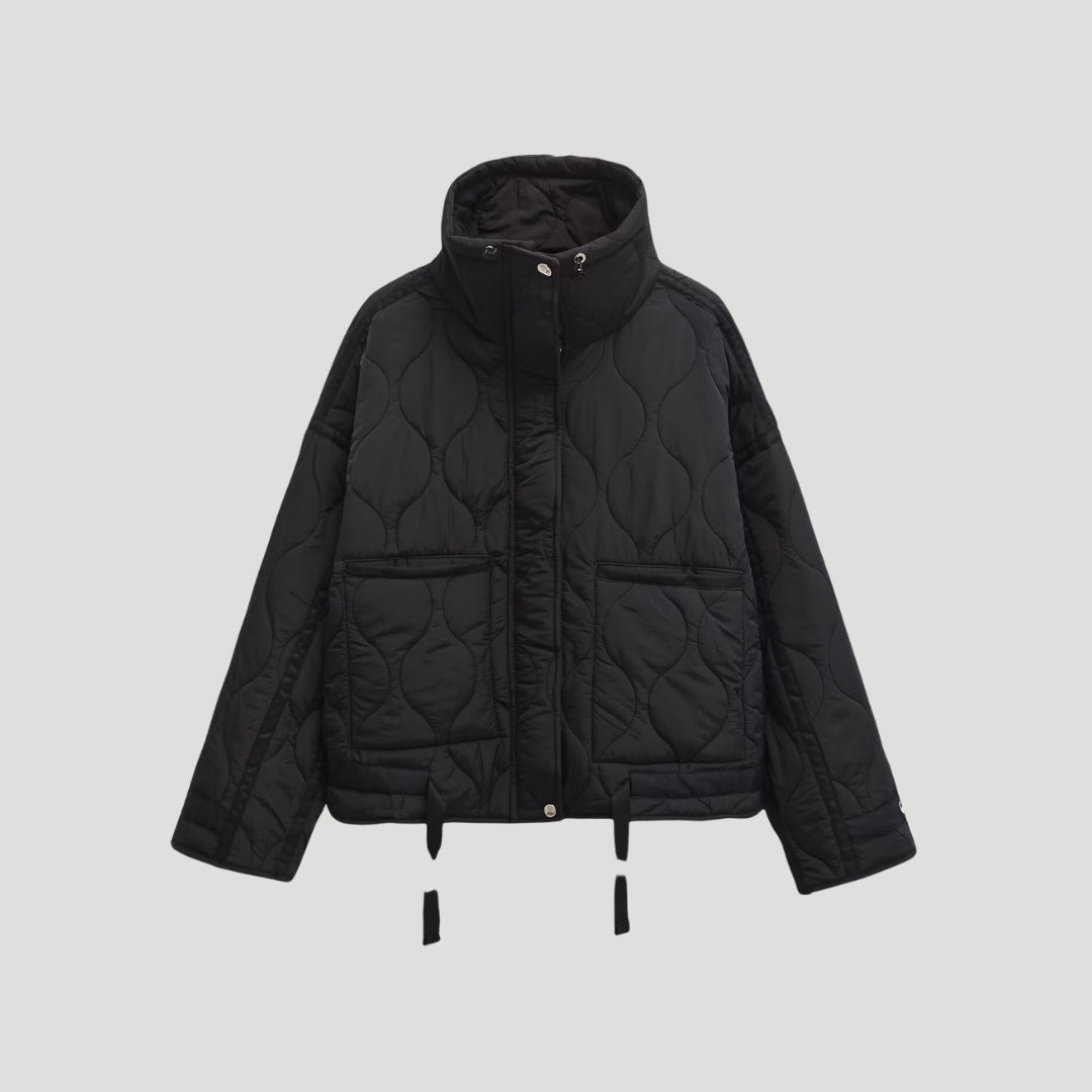 Women’s padded quilted jacket short puffer winter style