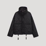 Women’s padded quilted jacket short puffer winter style