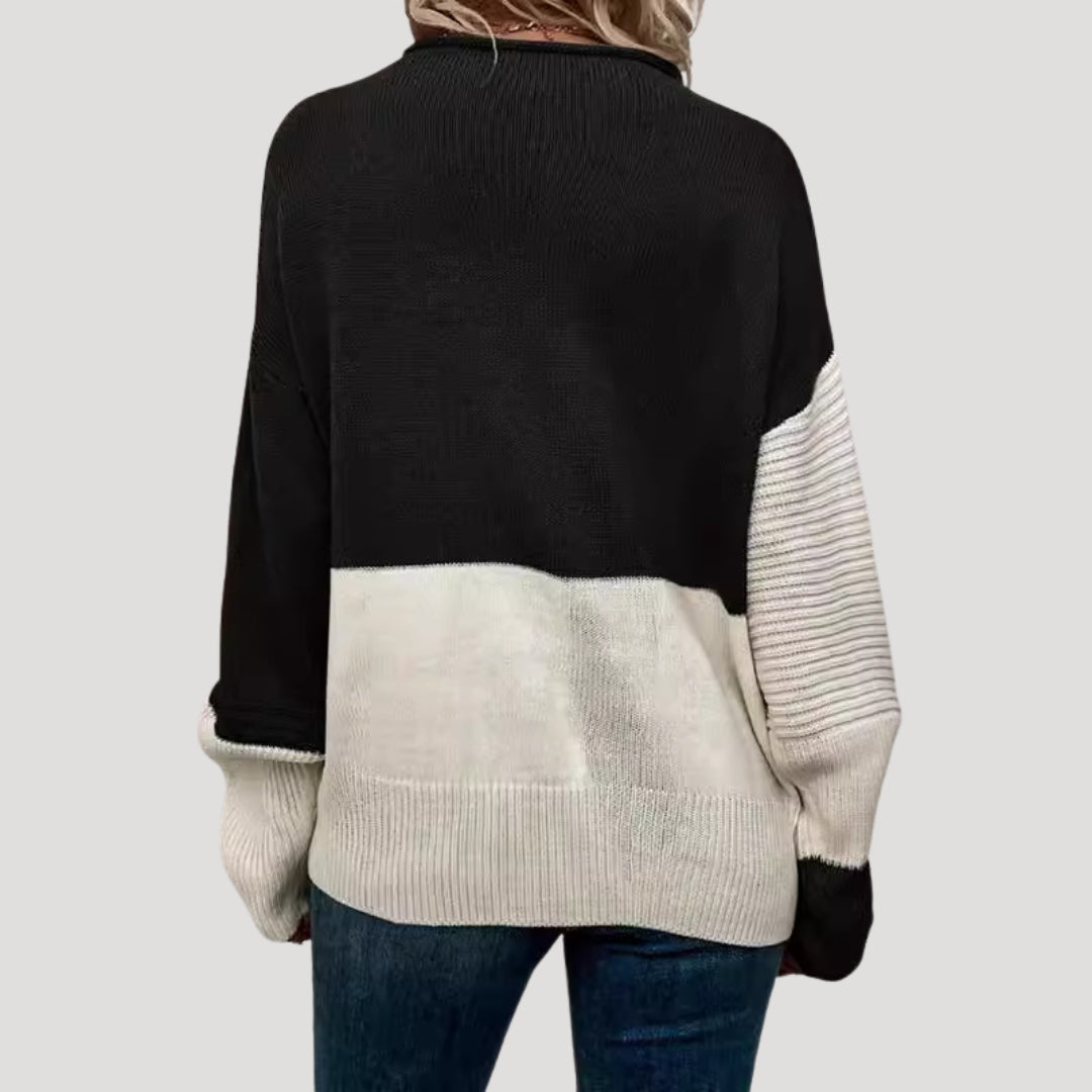 Women’s oversized knitted jumper cosy winter style