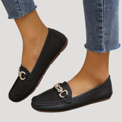 Women’s slip on loafers flat smart casual shoes
