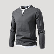 Men's casual long-sleeve tee