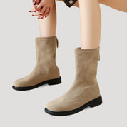 Suede ankle boots