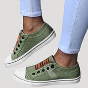 Women’s slip on autumn walking canvas trainers