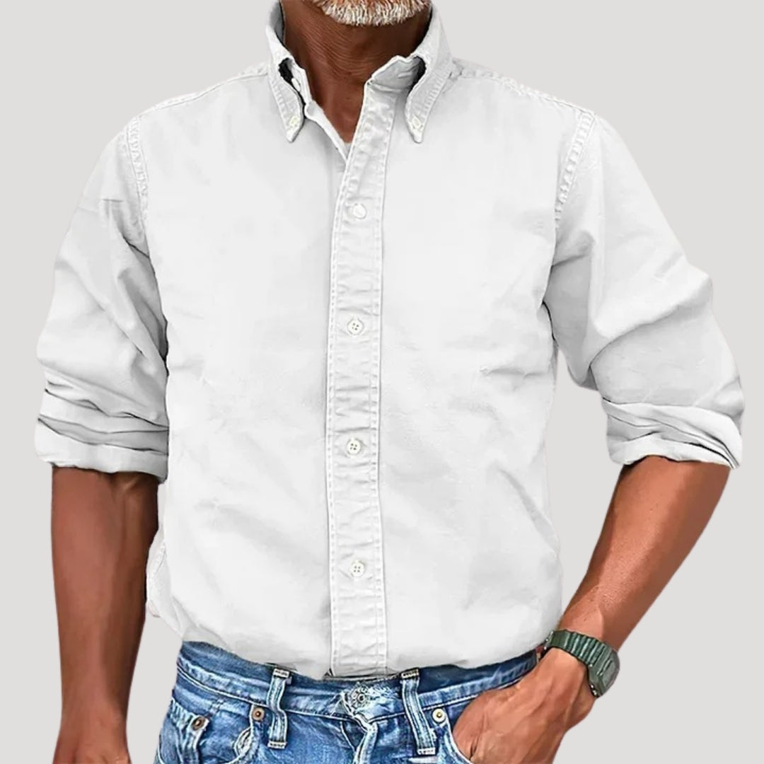 Men’s oxford work shirt – long sleeve button down