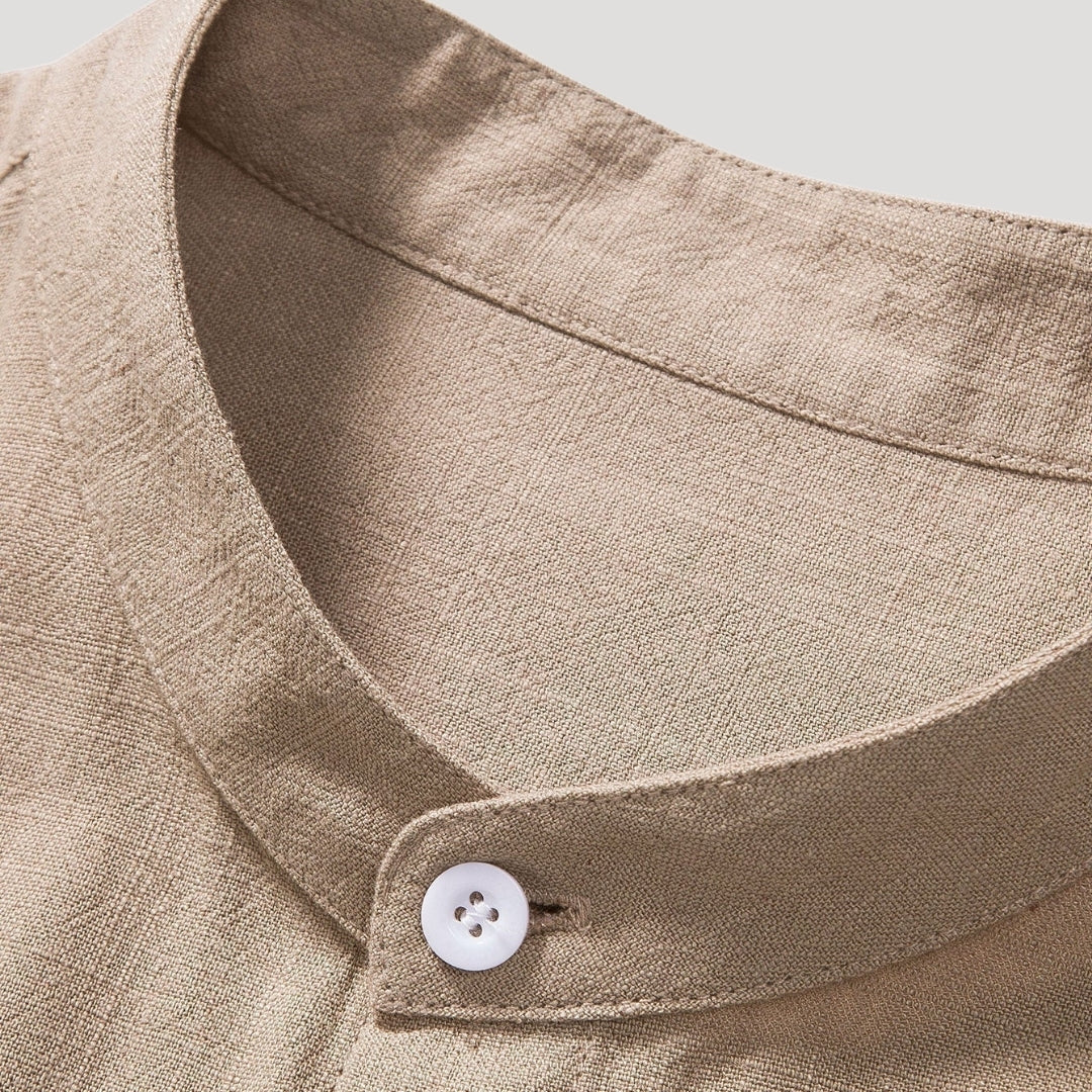 Men's short sleeve linen shirt and pants set – summer co-ord