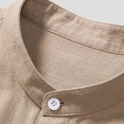 Men's short sleeve linen shirt and pants set – summer co-ord