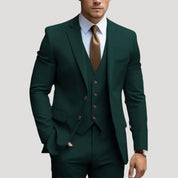 Men’s slim fit three piece wedding suit