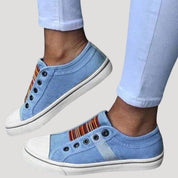 Women’s slip on autumn walking canvas trainers