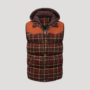 Men’s hooded padded puffer body warmer gilet