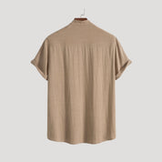 Men's short sleeve linen shirt and pants set – summer co-ord