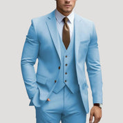 Men’s slim fit three piece wedding suit