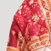 Women’s lightweight summer quilted jacket – printed boho style