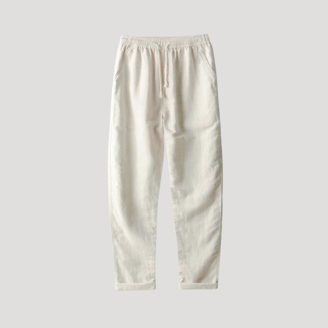 Men's short sleeve linen shirt and pants set – summer co-ord