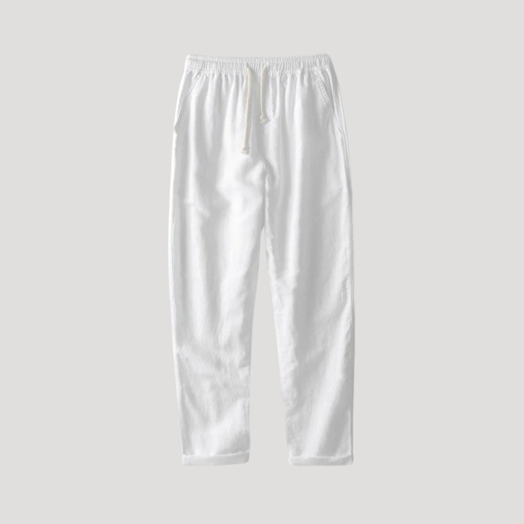 Men's short sleeve linen shirt and pants set – summer co-ord