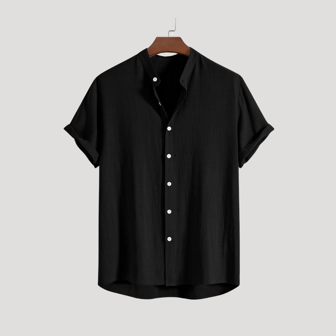 Men's short sleeve linen shirt and pants set – summer co-ord