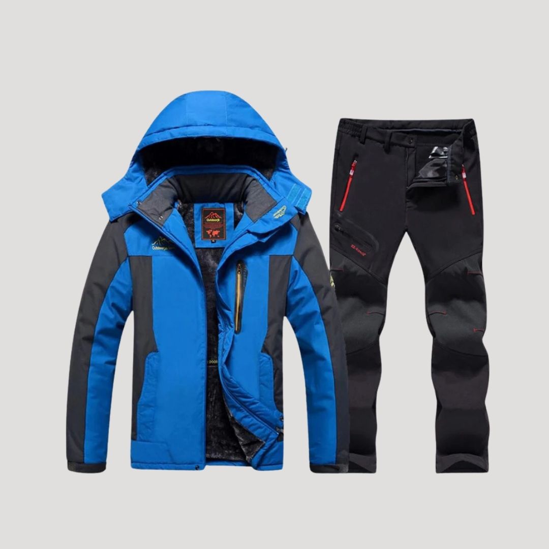 Men’s waterproof down winter ski coat set