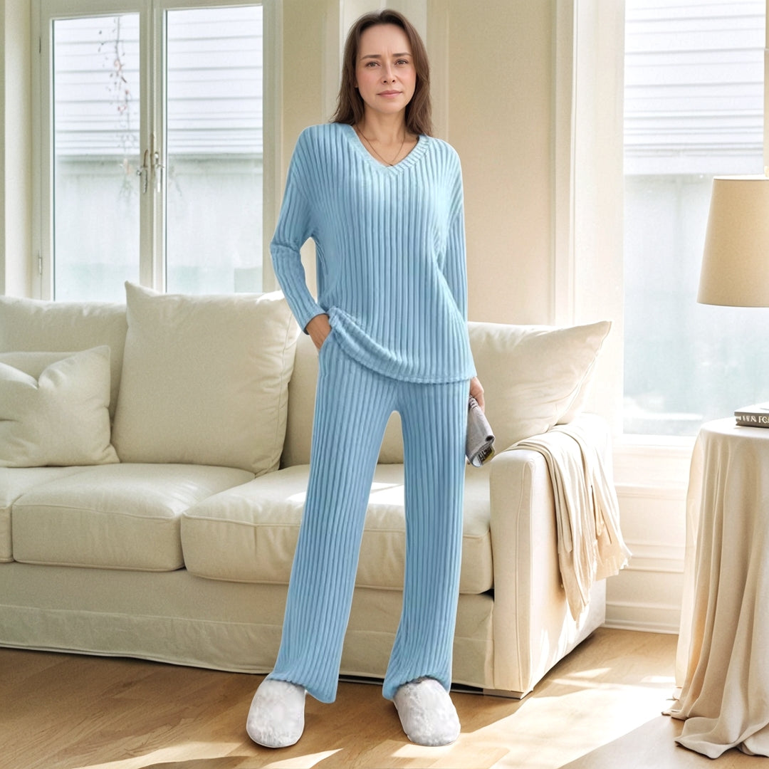 Cozy ribbed lounge set