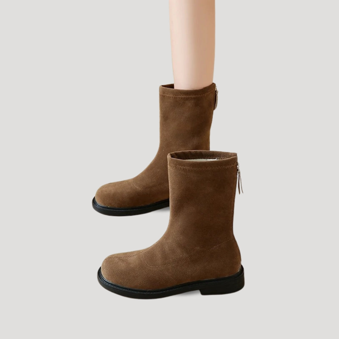 Suede ankle boots