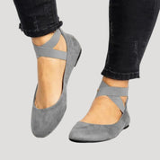 Women's spring cross-strap ballet flats