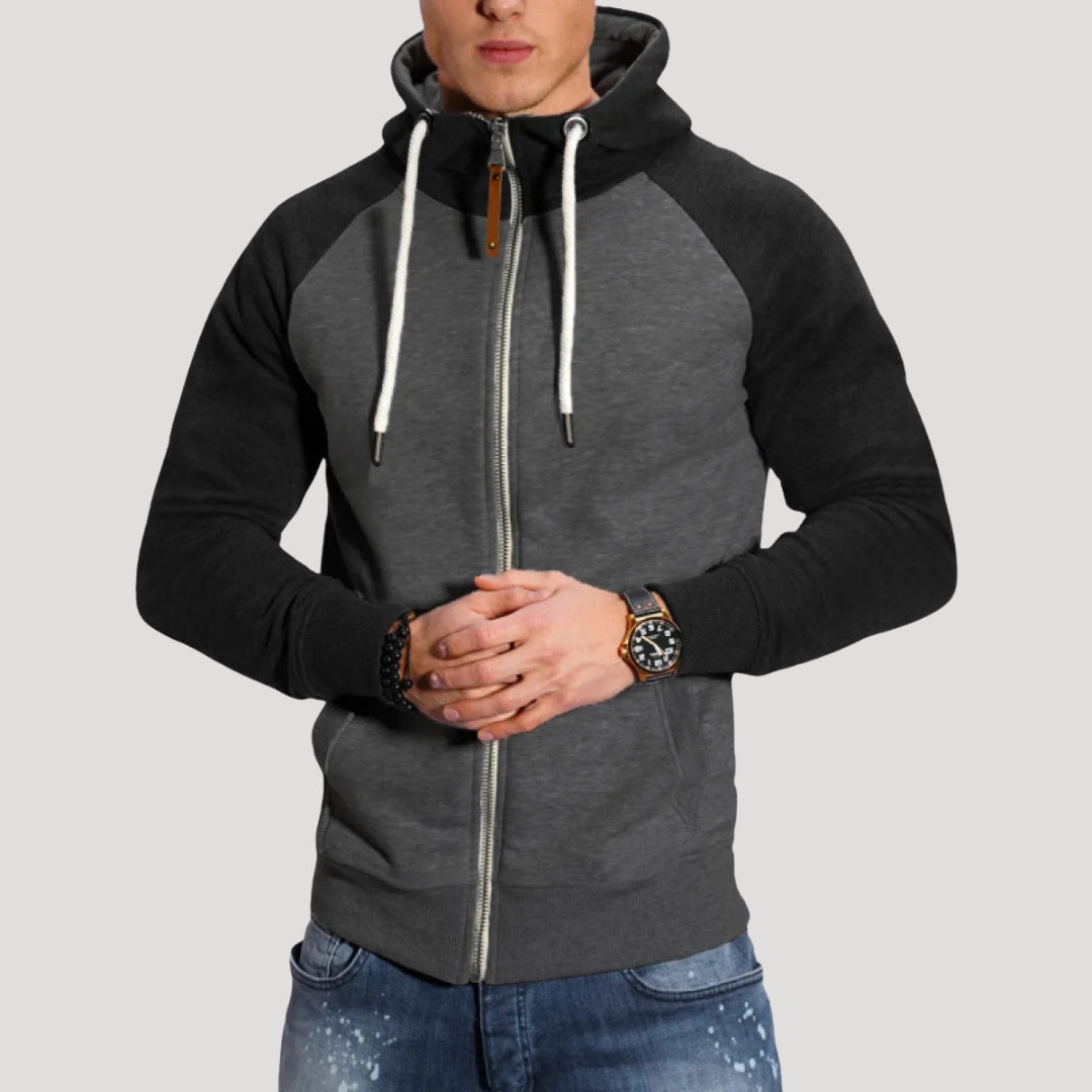 Men’s zip up hooded sweatshirt full zip hoodie