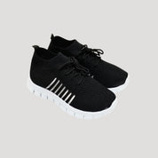 Women breathable knitted walking trainers