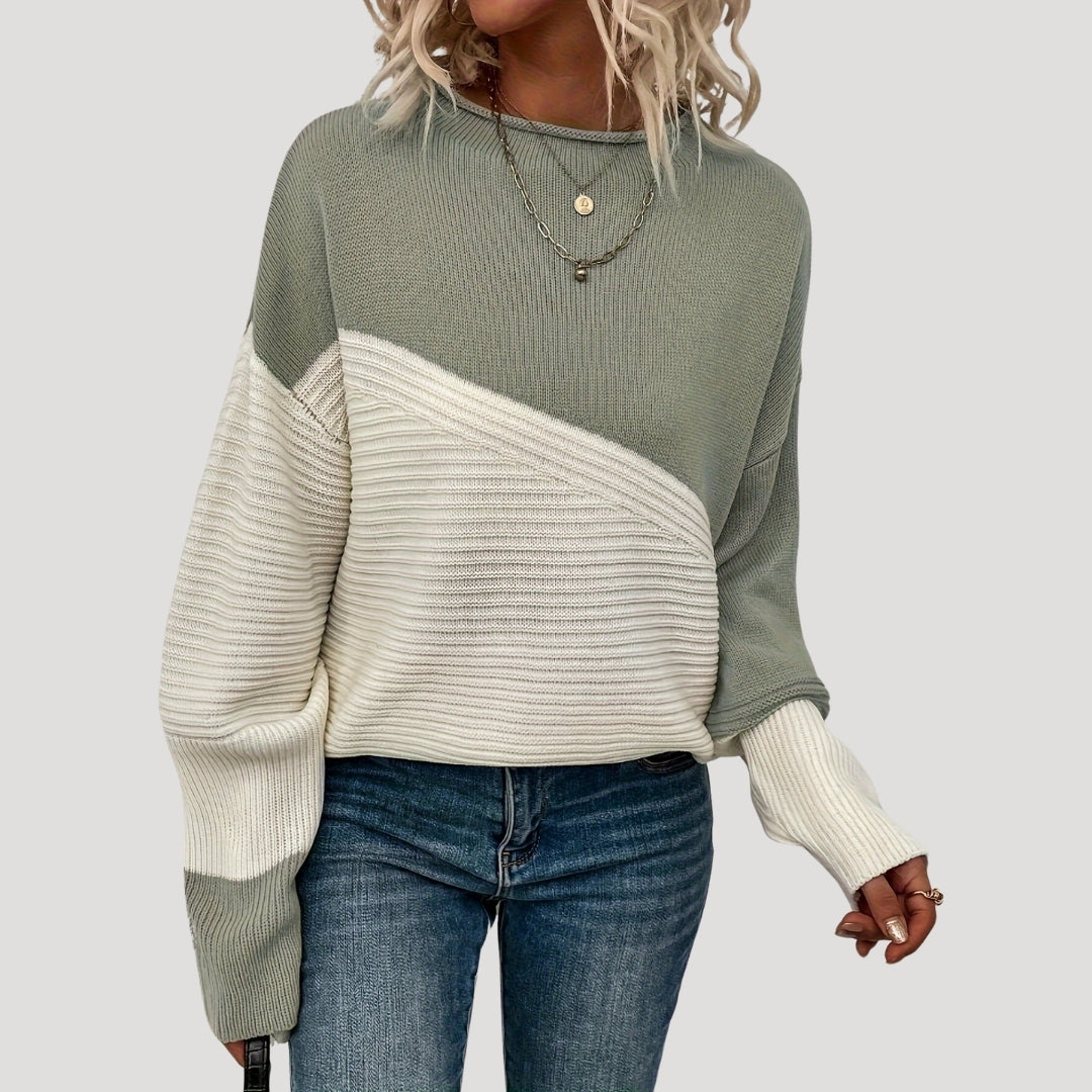 Women oversized knit pullover winter sweater