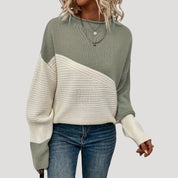 Women oversized knit pullover winter sweater