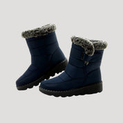 Women’s winter snow boots waterproof fur lined slip on