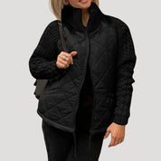 Women’s quilted zip up jacket – padded winter coat