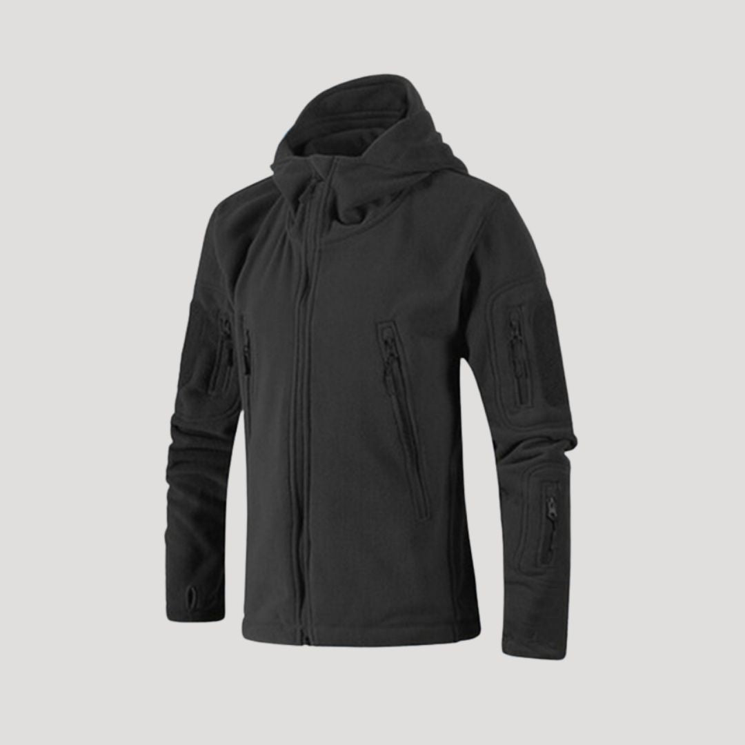 Men’s waterproof fleece zip up winter jacket