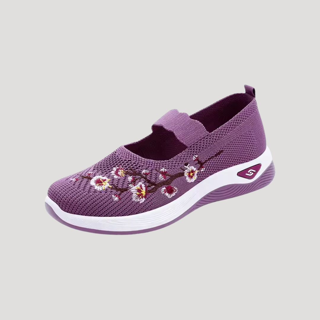 Women’s breathable slip ins mesh walking shoes