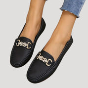 Women’s slip on loafers flat smart casual shoes