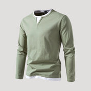 Men's casual long-sleeve tee