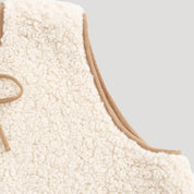 Women’s sherpa fleece gilet – sleeveless cardigan style